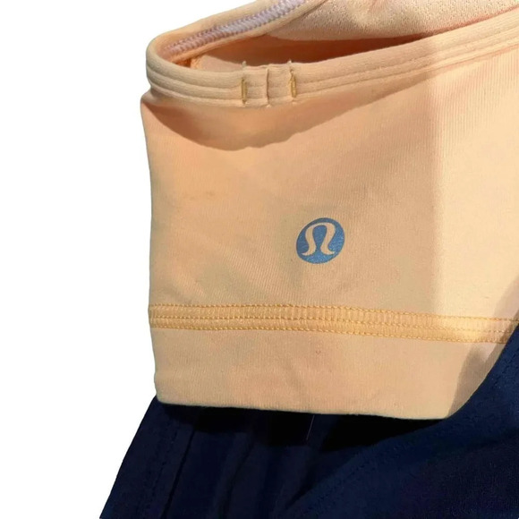 Lululemon Women's 4 No Limits Tank Top - Black Swan / Creamsicle Pop - Picture 12 of 13
